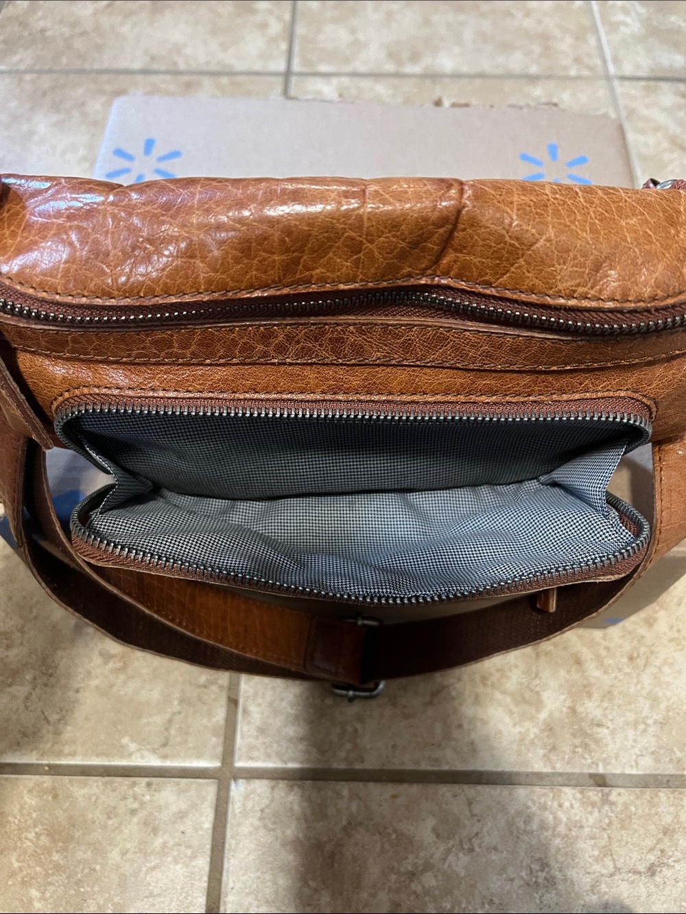 Spikes&Sparrow Brown Leather Belt Bag Men's/Unisex Crossbody Pouch - Picture 6 of 10